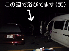 闇の中で…